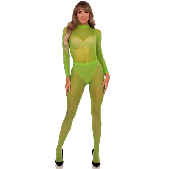 Two PC Snap Crotch Sheer Bodysuit Set – Halloween Costume Base - Picture 1 of 2